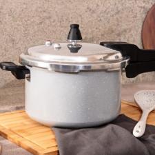 Panela de press�o Ceramic Life com fundo de indu��o 4,2L Brinox Cinza