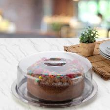 Prato para queijo/bolo com tampa Neo Forma