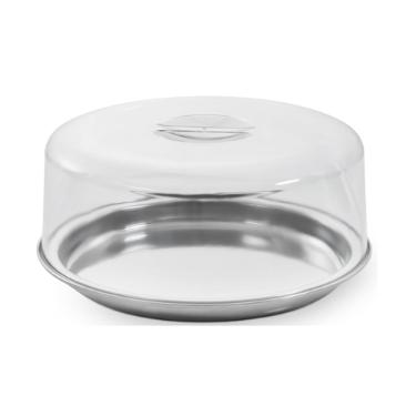 Prato para pudim/bolo em Inox Neo Forma