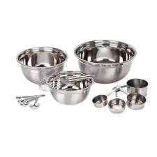 Jogo de tigelas e colheres medidoras em Inox Dolce Home 6 pe�as