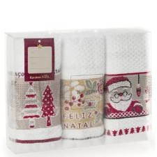 Jogo 3 panos de copa Natalino Karsten branco 46cmx65cm