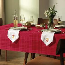Toalha de mesa Tartan Karsten quadrada 8 Lugares Vermelho