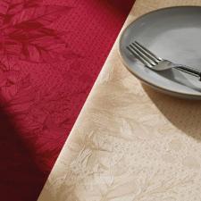 Toalha de mesa Flor do Natal Karsten redonda 6 Lugares Vermelho