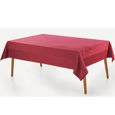 Toalha de mesa Flor do Natal Karsten retangular 8 Lugares Vermelho