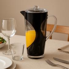 Jarra mesclada em acr�lico 2,2L preta