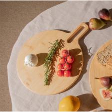 TABUA REDONDA EM BAMBU OU