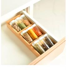 ORGANIZADOR DE TEMPEROS KEEP BAMBU 10 PECAS