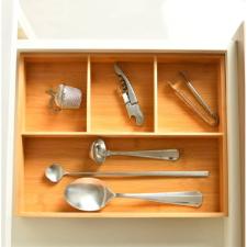 ORGANIZADOR DE GAVETAS KEEP BAMBU 4 SECOES OU