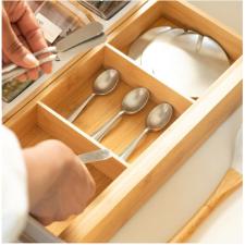 ORGANIZADOR DE GAVETAS KEEP BAMBU 3 NICHOS OU