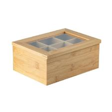 ORGANIZADOR DE CHA SENSE 6 DIVISORIAS BAMBU OU