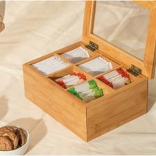 ORGANIZADOR DE CHA SENSE 6 DIVISORIAS BAMBU OU