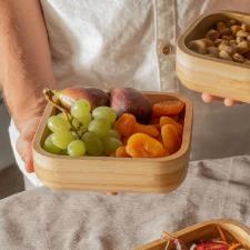 BOWL QUADRADO BAMBU 21CM