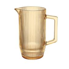 Jogo de Copos e Jarra de Vidro �mbar Graffiato 7 Pe�as - Hauskraft