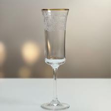 JOGO DE TACAS 6PCS PARA CHAMPANHE PANTOGRAFADA CRISTAL