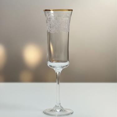 JOGO DE TACAS 6PCS PARA CHAMPANHE PANTOGRAFADA CRISTAL