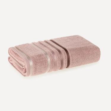 Toalha Banh�o Fio Penteado Lumina Karsten 86cm x 150cm  P�tala/Rosa