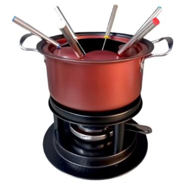 FONDUE VIENA INOX COBRE FOSCO 10PCS HAUSKRAFT