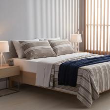 JOGO DE CAMA CASAL 200 FIOS 100% ALGOD�O DAMIER KARSTEN 240X250CM