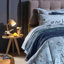 JOGO DE CAMA ESPACIAL CASAL100% ALGOD�O KARSTEN 220X240CM