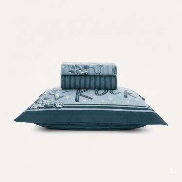 JOGO DE CAMA ESPACIAL SOLTEIRO 100% ALGOD�O KARSTEN 1,80X250CM
