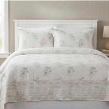 JOGO DE COLCHA 3 PCS CORINNE QUEEN 100% ALGOD�O KARSTEN  240X255CM