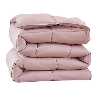 EDREDOM QUEEN COMFORTER ROSA TOQUE PLUMA ROSA SONHAR