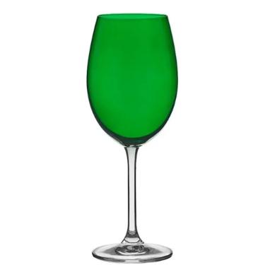 JOGO DE 6 TA�AS 580ML BORDEAUX  VERDE CRISTAL ECOLOGICO BOHEMIA