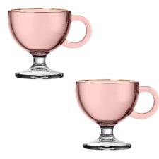 CANECA MUSE RAINBOW COM BORDA DOURADA 200ML 6 PECAS  HAUSKRAFT