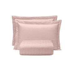 COBRE LEITO QUEEN ROSA TULE TOQUE DE ALGODAO HEDRONS