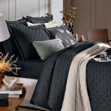 COBRE LEITO CARVAO QUEEN TOQUE DE ALGODAO HEDRONS