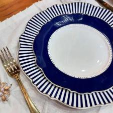 APARELHO DE JANTAR ROYAL 42pcs NEW BONE CHINA  L?HERMITAGE