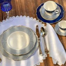 APARELHO DE JANTAR ROYAL 42pcs NEW BONE CHINA  L?HERMITAGE