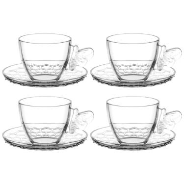 JOGO DE XICARAS 4PCS CAFE BEE HAUSKRAFT