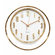 RELOGIO DE PAREDE 40CM LUXO COM BORDA DOURADA ? QUARTZ