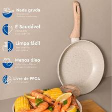 FRIGIDEIRA BRINOX ANTIADERENTE DE INDU�AO CERAMIC LIFE SIRIUS VANILIA  22cm