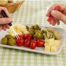 CONJUNTO 6 GARFO PARA PETISCOS TRAMONTINA IPANEMA COLORIDOS