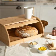 PORTA PAO SENSE COM ABERTURA FRONTAL BAMBU GRANDE