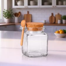 POTE C/ COLHER MADEIRA 260ML EM VIDRO HAUSKRAFT