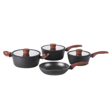 JOGO DE PANELAS CJ PANELAS C.L SIRIUS C/IND PRETO 4PCS