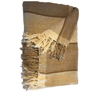 Manta Decorativa Uga Bege 180X260cm