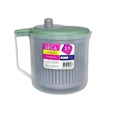 Seca Salada com Cesto Compacta  Mix Home Tampa Verde 2,5 L