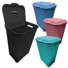 Cesto Organizador para Roupa Telado Rattan em Pl�stico 72 Litros
