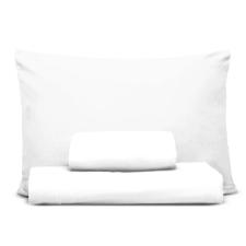 Jogo de Cama Casal 4pcs Unique Branco 200x220cm
