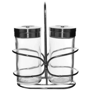 Porta Condimentos Lehav� Bergamo 2 Pe�as 80ml e 1 Suporte