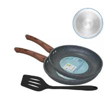 Jogo 2 frigideiras antiaderente Nanocer�mica Granito Lehav� 20cm e 24cm