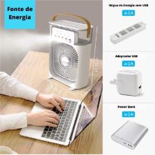 Mini Ventilador Port�til 03 em 1 Branco
