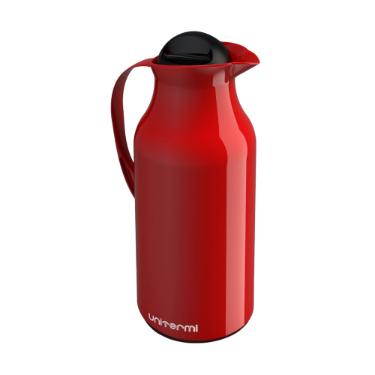 Garrafa T�rmica em P�stico Unitermi Siena Vermelha 750ml