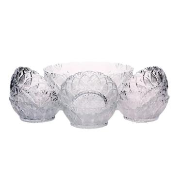 Jogo de Bowl em Vidro Lehav� M�laga 7 pe�as