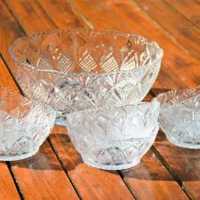 Jogo de Bowl em Vidro Lehav� M�laga 7 pe�as