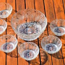 Jogo de Bowl em Vidro Lehav� M�laga 7 pe�as